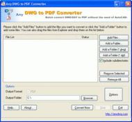 DWG to PDF screenshot